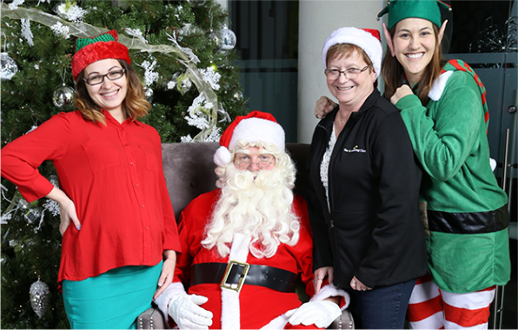 Ear and Hearing Clinic staff Christmas photo